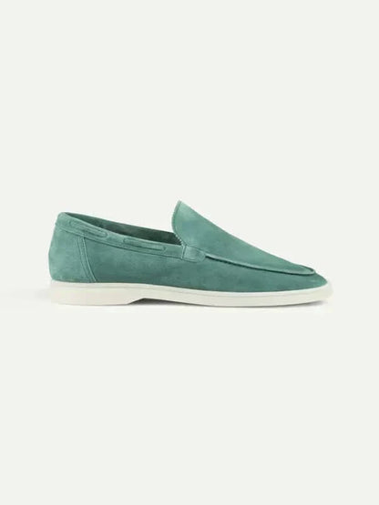 Classic Suède Loafer in Azure, premium leather footwear, product view