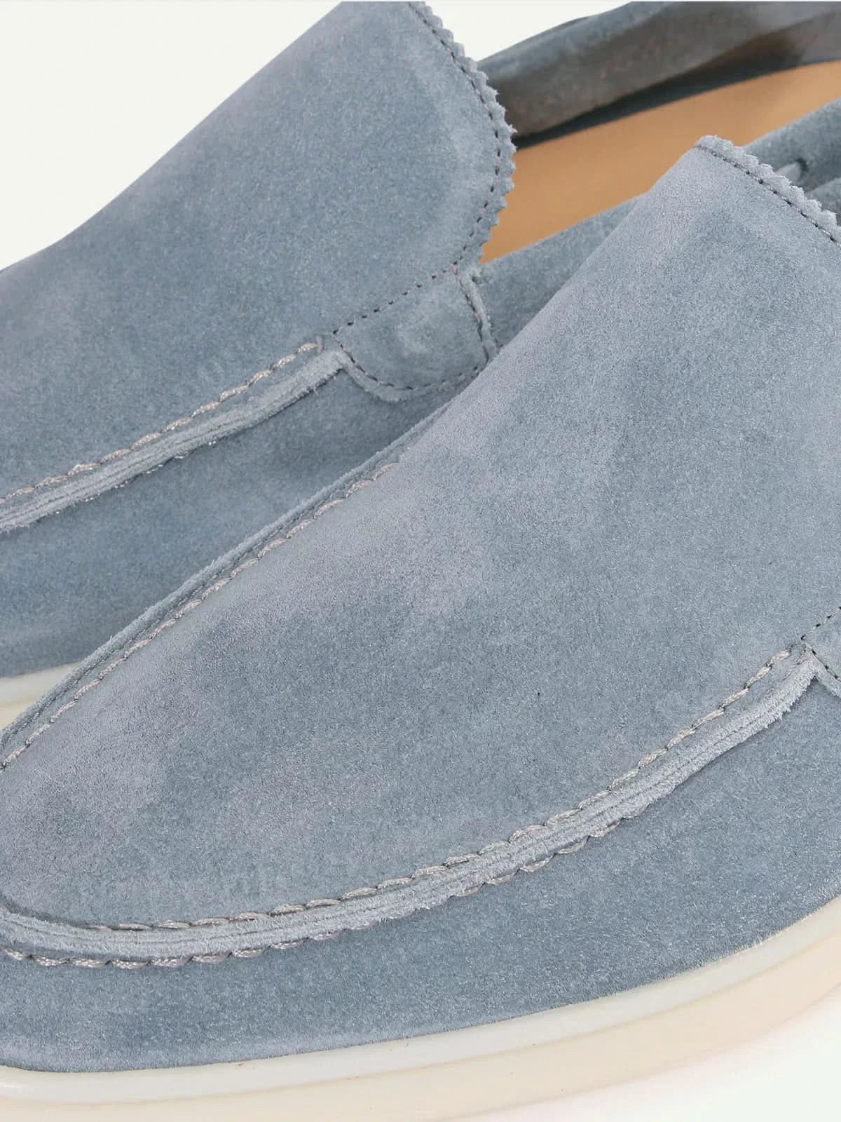 Classic Suède Loafer in Baby Blue, premium leather footwear, product view