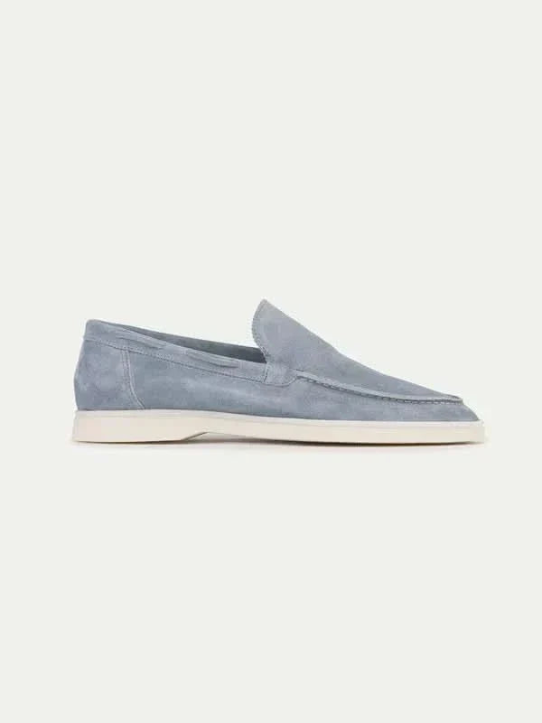 Classic Suède Loafer in Baby Blue, premium leather footwear, product view