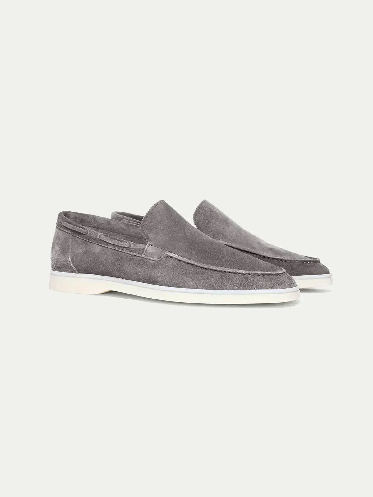 Classic Suède Loafer in Smoke, premium leather footwear, product view