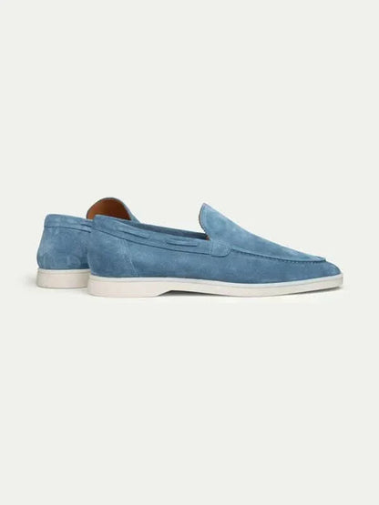 Classic Suède Loafer in Ocean Blue, premium leather footwear, product view